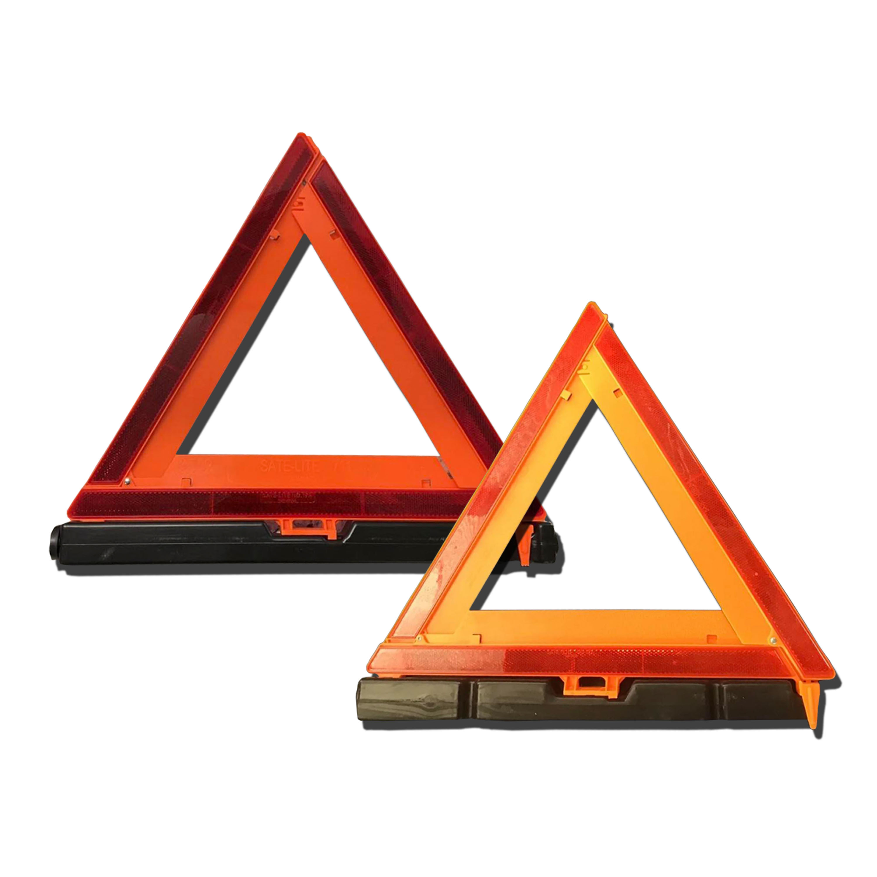EMERGENCY EARLY WARNING REFLECTIVE TRIANGLE 2.8KG USA FEDERAL STANDARD NO.125 GSE GERMANY